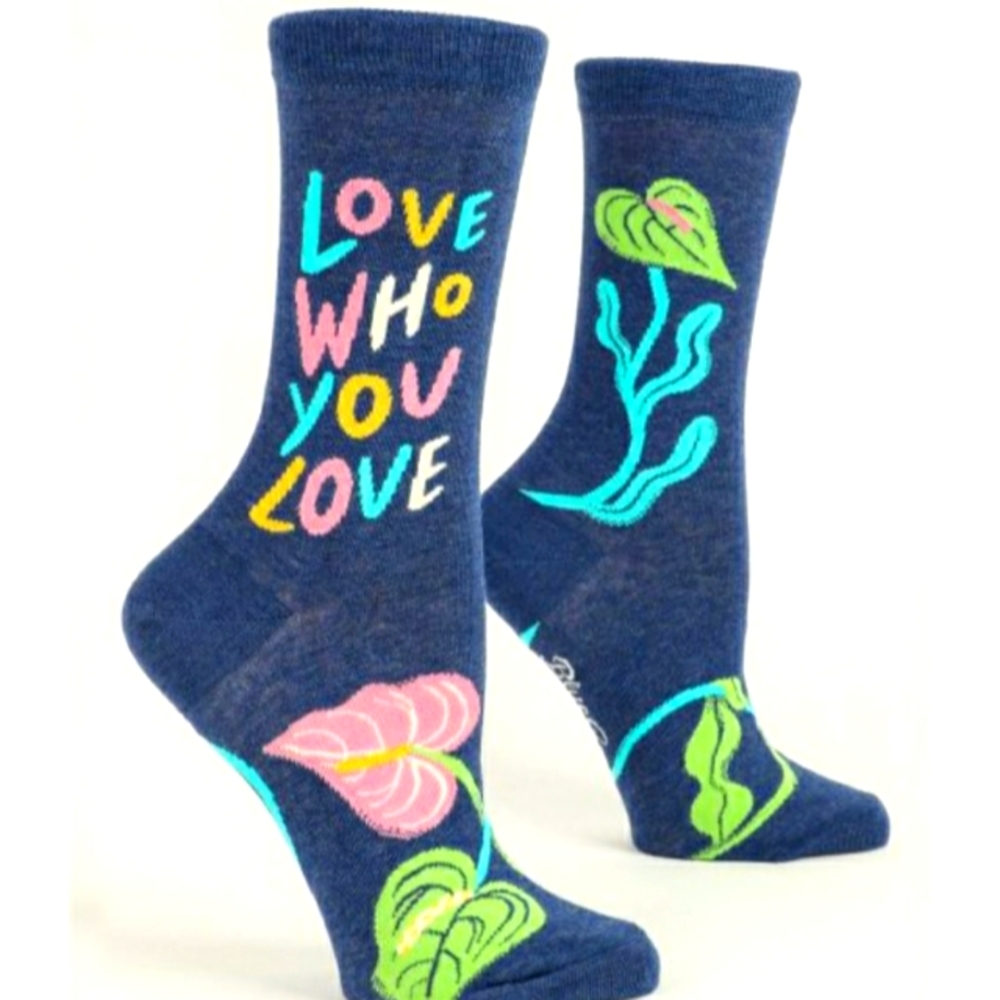 Blue Q LOVE WHO YOU LOVE M-CREW SOCKS